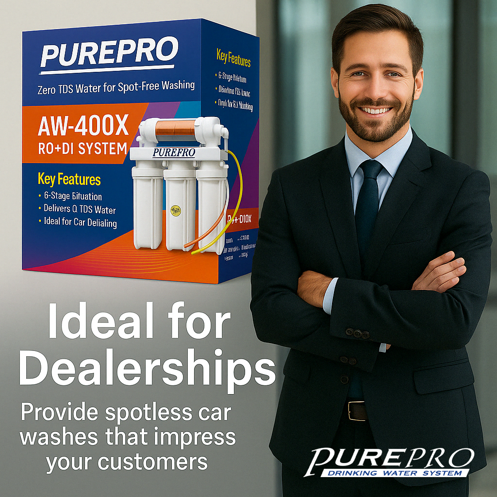 Best Ultra-Pure Water System for Ceramic Coating Maintenance - PurePro AW-400X Spot-Free Rinse